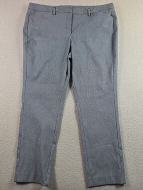 Worthington Dress Pants Womens 16 Black White Houndstooth Stretch Career